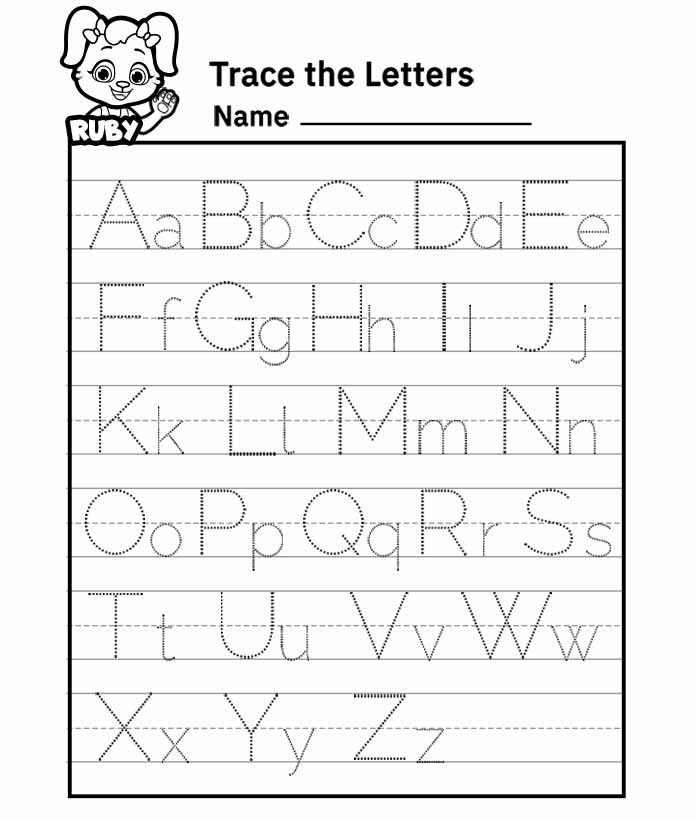 Tracing Letters A-Z
