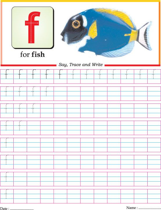 Small Letter F Practice Worksheet Small Letters Handwriting 