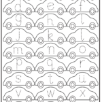 Small Letter Tracing Lowercase Worksheet Car FREE Printable