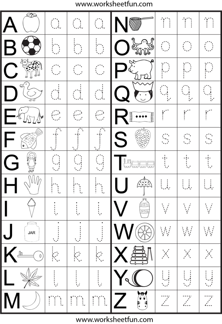 Fun Letter Tracing Worksheets