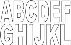 Small Printable PDF Alphabet Letters Alphabet Letter Templates