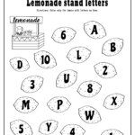 Summer Lemonade Fun Letter Recognition Worksheets Pdf Set For FREE