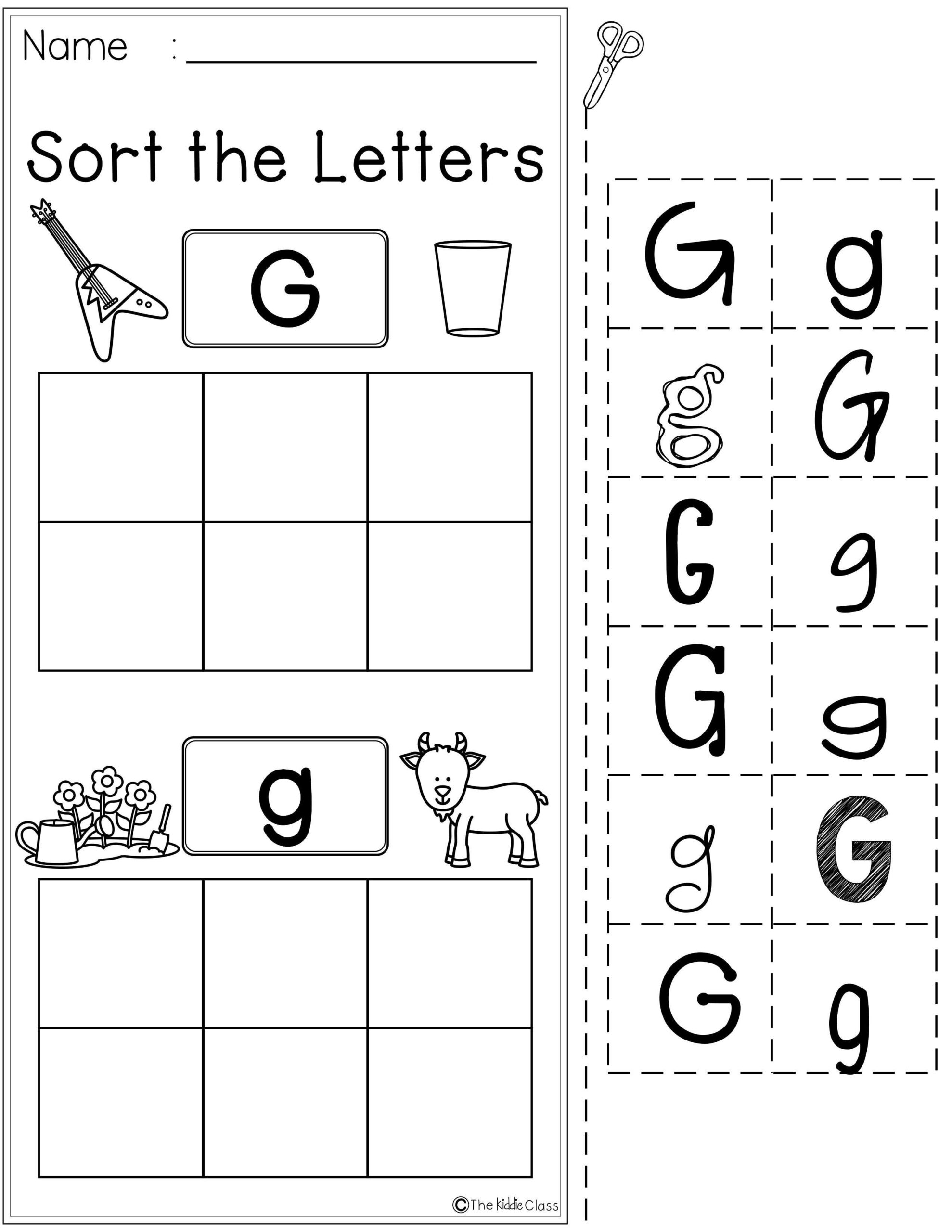 Teach Child How To Read Kindergarten Phonics Worksheets Letter G