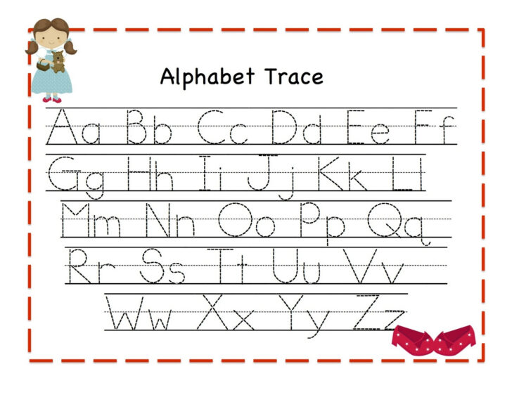 Tracing Letters Worksheets For Kids