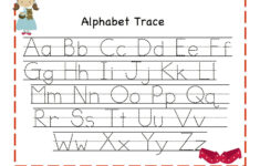Trace Alphabet Letters For Children Activity Shelter