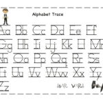 Trace Alphabet Letters For Children Activity Shelter