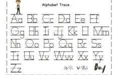 Trace Alphabet Letters For Children Activity Shelter