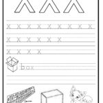 Trace And Write The Lowercase Letter X Worksheet Preschool Crafts