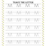 Trace Capital Letter M Worksheet Education Worksheet
