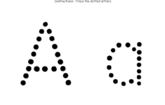 Trace Letter A Sheets To Print Activity Shelter