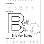 Trace Letter B Worksheets Activity Shelter