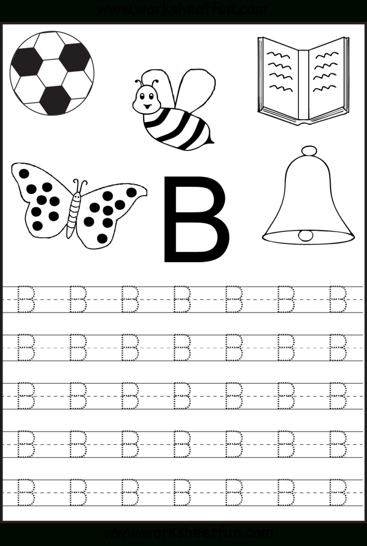 The Letter B Tracing Worksheets