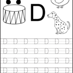 Trace Letter D Worksheets Activity Shelter