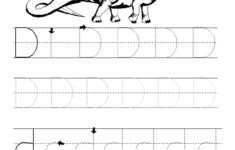 Trace Letter D Worksheets Activity Shelter