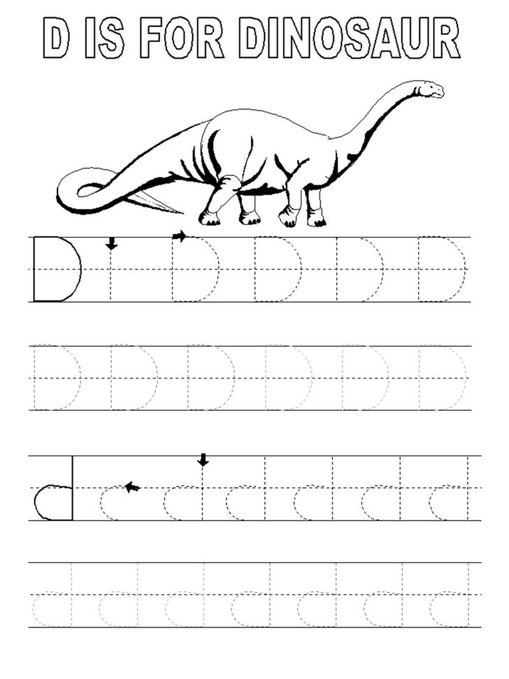 Letter D Tracing Worksheets Free
