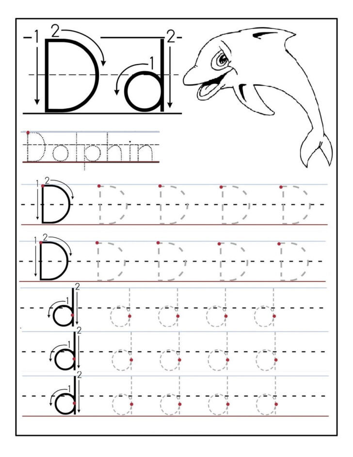 Tracing The Letter D Printable