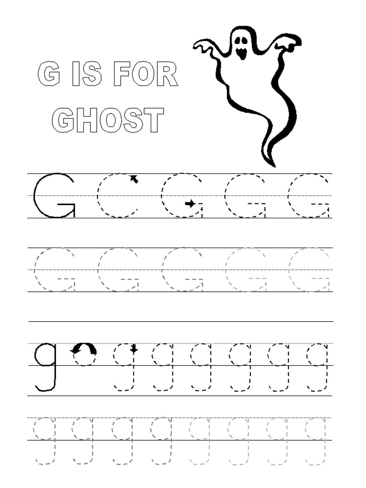 Trace Letter G Worksheets Letter G Worksheets Tracing Worksheets 