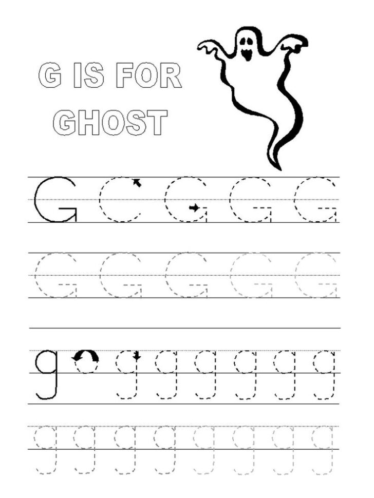 Tracing Letter G Preschool