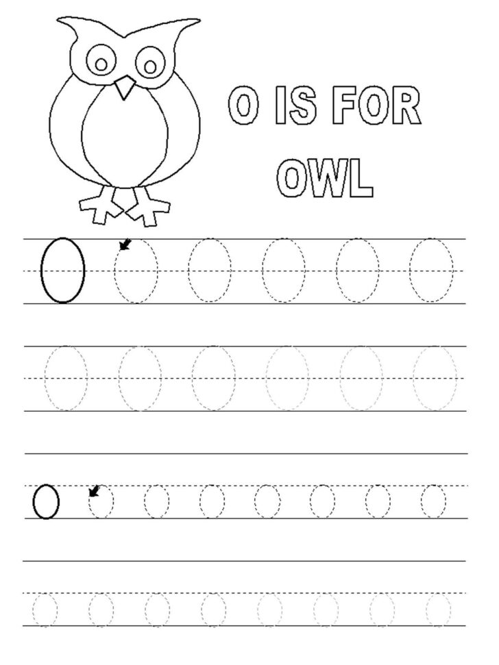 Tracing The Letter O Preschool