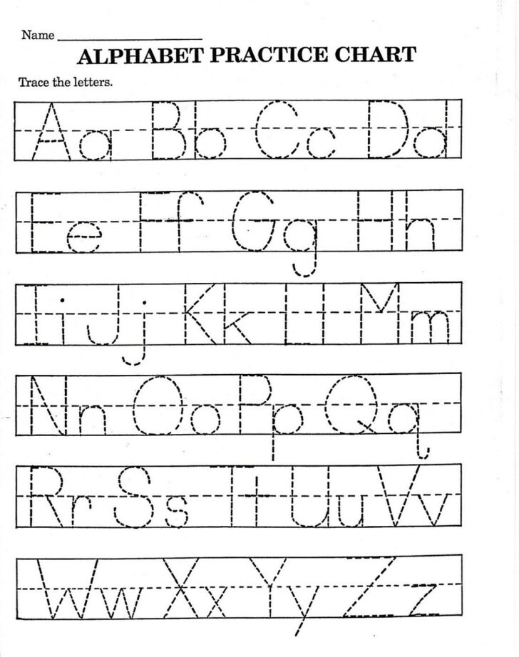 Printable Letter Tracing For Pre-K