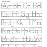 Trace Letter Worksheets Free Alphabet Worksheets Kindergarten