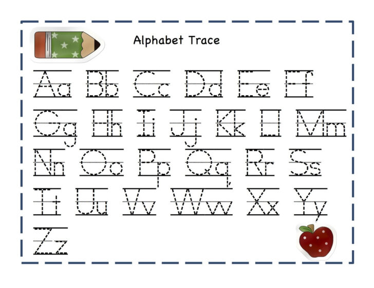 Letters To Trace Worksheets