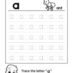 Trace Lowercase Letter A Worksheet For FREE