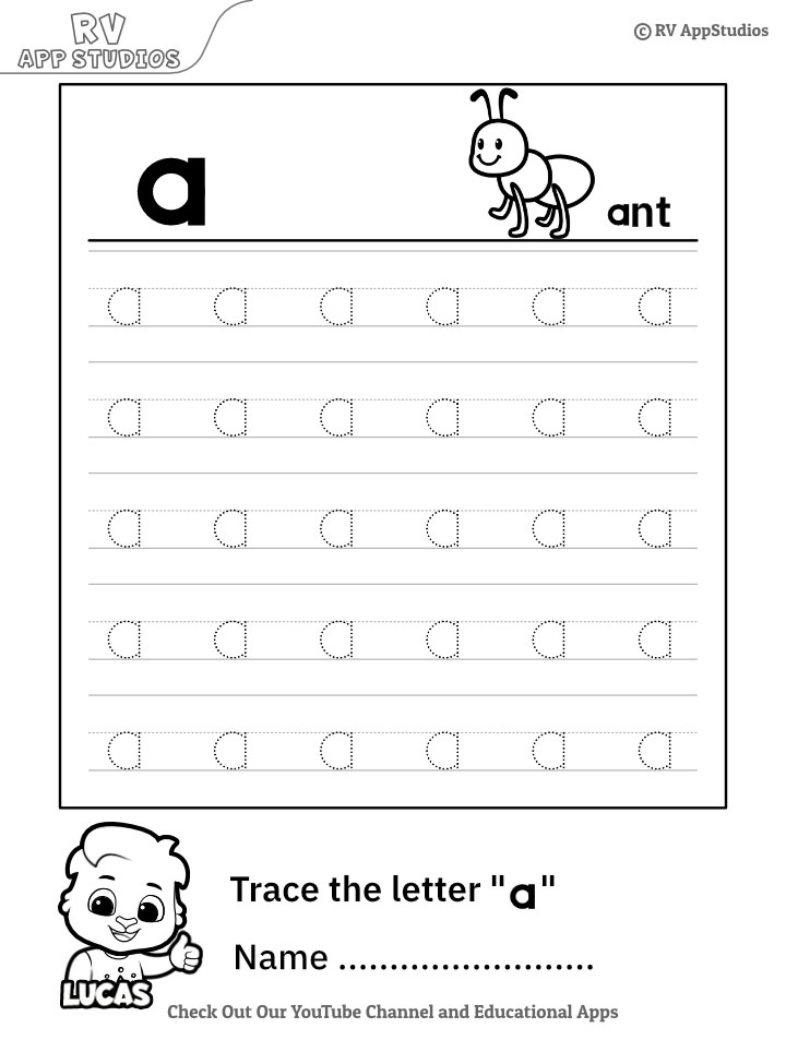 Letter Tracing Worksheets Lowercase AlphabetWorksheetsFree | Letter ...