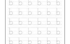 Trace Lowercase Letter b Worksheet For FREE