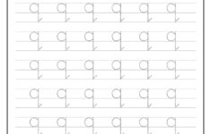 Trace Lowercase Letter q Worksheet For FREE