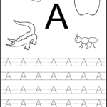 Trace The Letter A Worksheets Activity Shelter