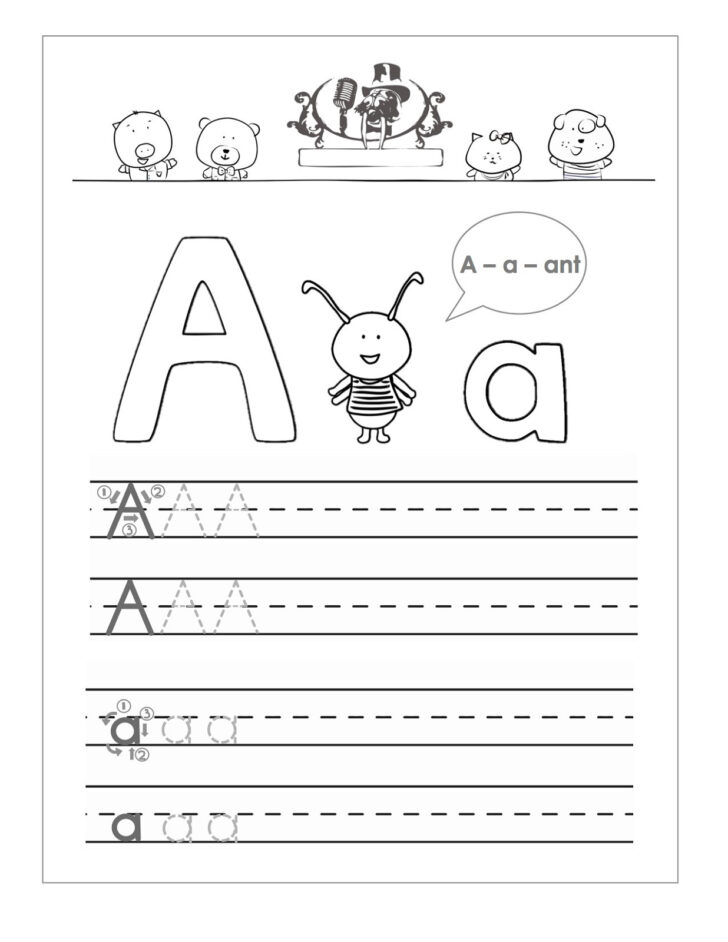 Trace The Letter A Worksheet
