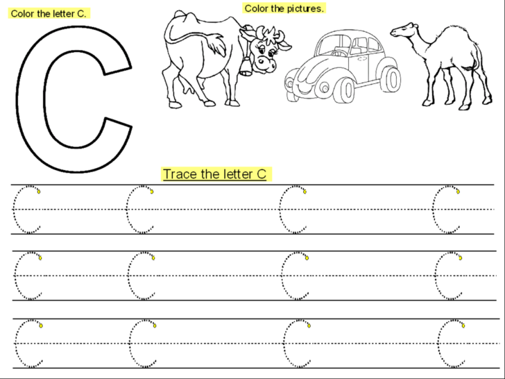 Tracing The Letter C