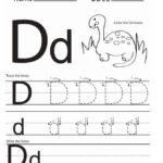 Trace The Letter D Worksheet Preschool Crafts