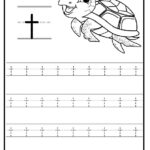 Trace The Lowercase Letter T Worksheet Preschool Crafts