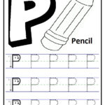 Trace The Uppercase Letter P Is For Pencil Printables Worksheet For