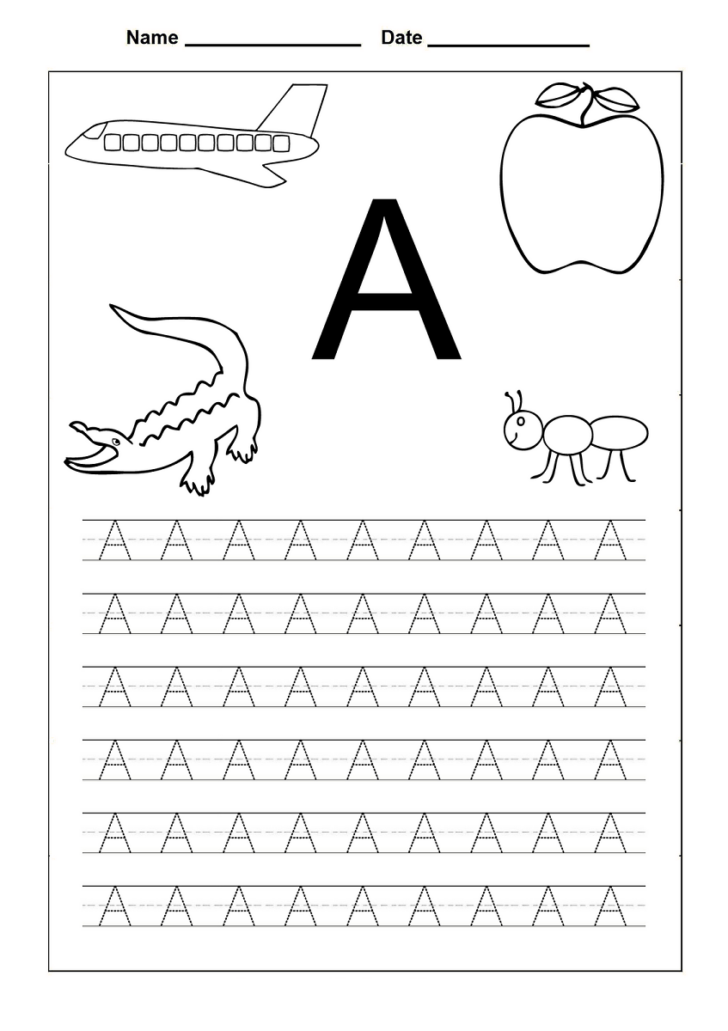 Tracing Letters Worksheets For Toddlers