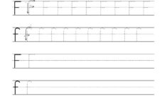 Tracing And Writing Letter F Worksheet
