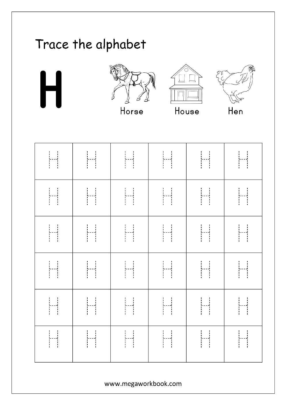 Tracing Capital Letters For Preschool TracingLettersWorksheets