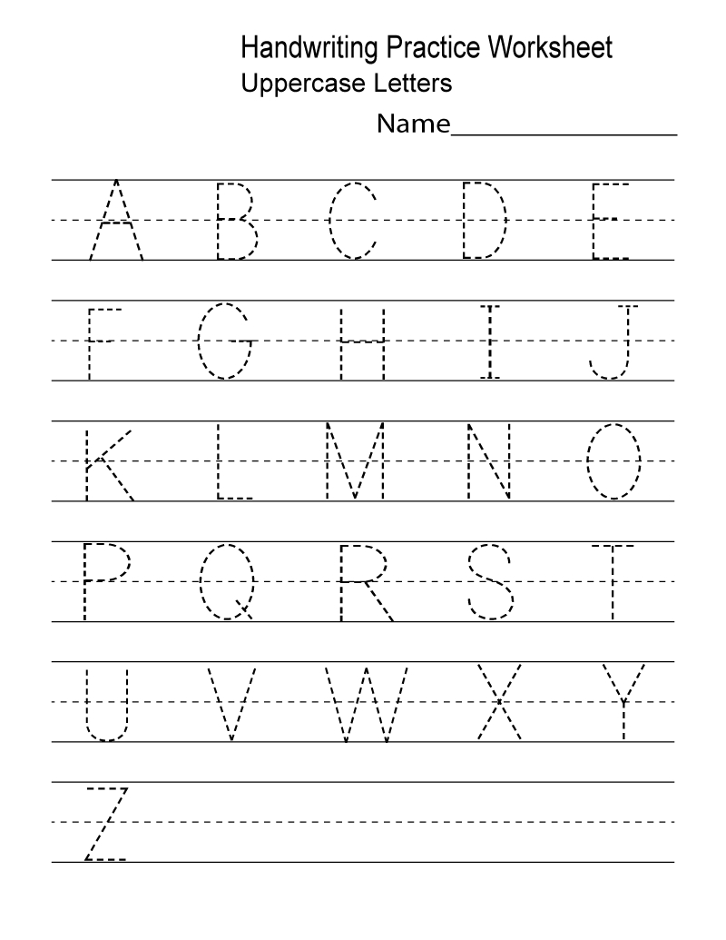 Tracing Capital Letters Worksheets Pdf TracingLettersWorksheets