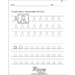 Tracing Each Letter A Z Worksheets Raising Hooks