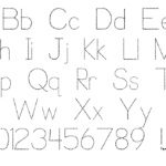 Tracing Font Style TracingLettersWorksheets