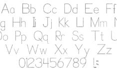 Tracing Font Style TracingLettersWorksheets