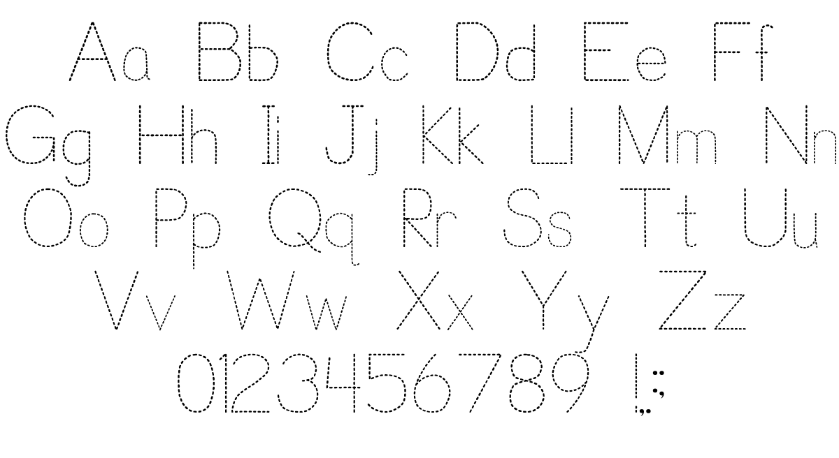 Tracing Font Style TracingLettersWorksheets