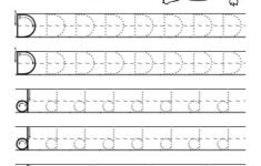 Tracing Letter D Worksheet
