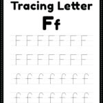 Tracing Letter F Alphabet Worksheet Free Printable PDF