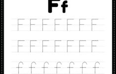 Tracing Letter F Alphabet Worksheet Free Printable PDF