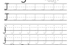 Tracing Letter J Worksheet