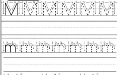 Tracing Letter M Worksheets Kindergarten TracingLettersWorksheets