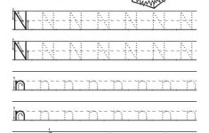 Tracing Letter N Worksheet